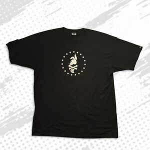 Crooks & Castles Black Tee with White Graphic